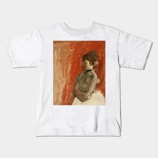 Ballet Dancer with Arms Crossed by Edgar Degas Kids T-Shirt